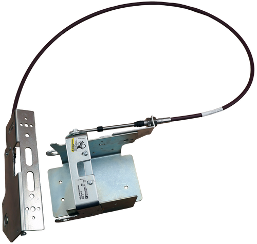 CABLE MECHANISM 
 A CAUTION/ PRECAUCION 
 9422CSF50 
 0-491-28 
 D SQUARE D 
 Cobumex 3221170022
