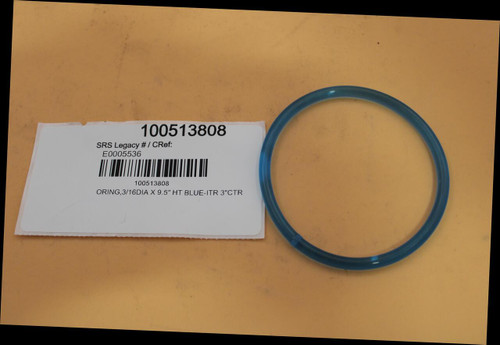 100513808 
 SRS Legacy # / CRef: 
 E0005536 
 100513808 
 ORING,3/16DIA X 9.5" HT BLUE-ITR 3"CTR