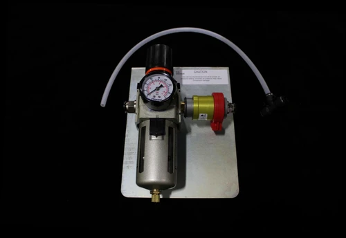PIN: 
 CAUTION 
 E0034046 
 maintenance manual for proper air 
 pressure setting. Incorrect air pressure may cause 
 component damage 
 7 2 
 0= 
 PSI 
 Clippard 
 NO