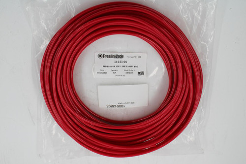 FreelinWade 
 Footage/Qty 100 
 1J-151-05 
 RED 95A PUR 1/4 X .160 × 100 FT BAG 
 Date 
 Operator 
 Work Order # 
 01/16/2023 
 TJF 
 00996735 
 Made in the USA 
 SRS Legacy # / CRef: 
 100513893
