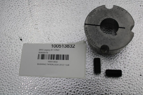 2012 
 DODGE 
 100513832 
 TAPER-LOCK® 
 SRS Legacy # / CRef: 
 90800919 
 100513832 
 BUSHING, TAPERLOCK 2012 1 InB
