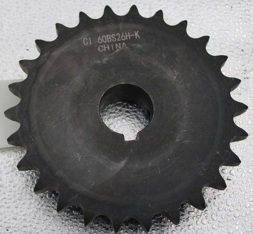 CI 60BS26H=K 
 CHINA 
 100772442 
 RS Legacy # / CRef: 
 90800594 
 100772442 
 SPROCKET,H6026T 1-7/16 InBORE