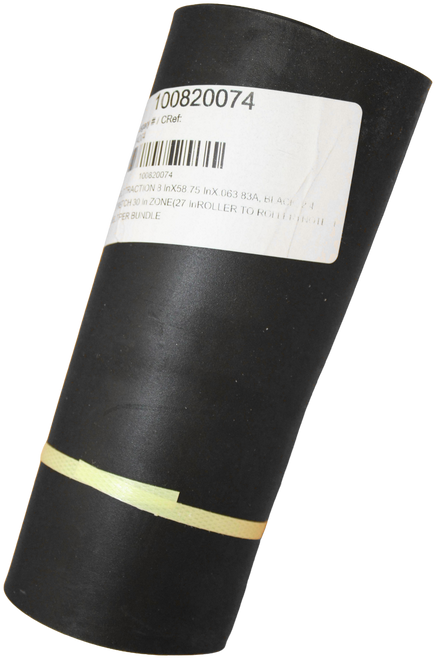 100820074 
 # / CRef: 
 100820074 
 TRACTION 8 InX58.75 InX.063 83A, BLACK ,2 4 
 CH 30 In ZONE(27 InROLLER TO ROILERINOTI 
 PER BUNDLE
