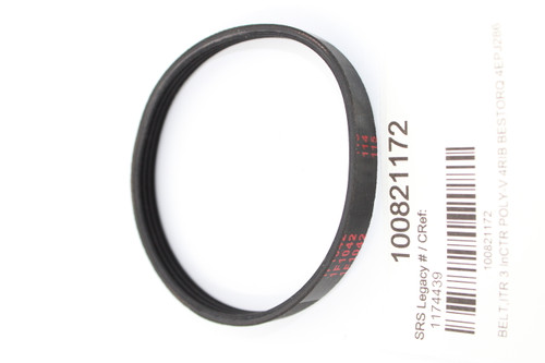 100821172 
 SRS Legacy # / CRef: 
 1174439 
 100821172 
 BELT, ITR 3 InCTR POLY-V 4RIB BESTORQ 4EPJ286