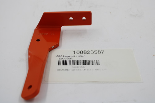 100823587 
 SRS Legacy # / CRef: 
 E0039067 
 100823587 
 BRACKET,WHEEL LH In I in NBS JOW