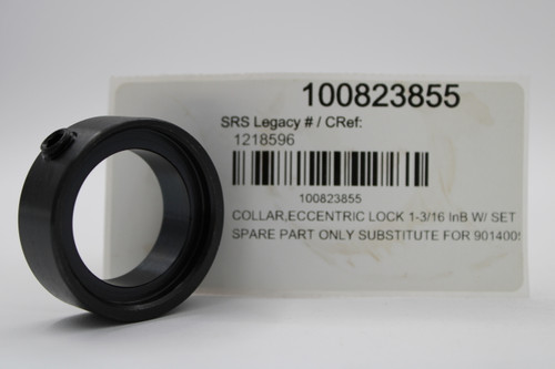 100823855 
 SRS Legacy # / CRef: 
 1218596 
 100823855 
 COLLAR,ECCENTRIC LOCK 1-3/16 InB W/ SET 
 SPARE PART ONLY SUBSTITUTE FOR 901400!