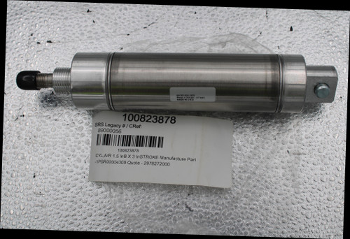 881262-0001-2623 
 Pmax = 250 psi (17 bar 
 MADE IN U. 
 100823878 
 SRS Legacy # / CRef: 
 89000056 
 100823878 
 CYL,AIR 1.5 InB X 3 InSTROKE Manufacture Part 
 -1PSR00004309 Quote - 2978272000