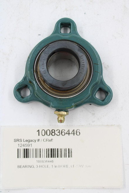 DODGE 
 100836446 
 SRS Legacy # / CRef: 
 124591 
 100836446 
 BEARING, 3-HOLE, 1 In BORE, LF-SXV 100
