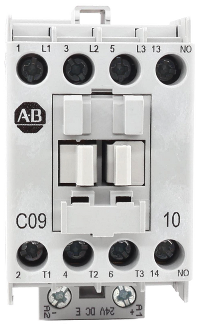 L 
 1 
 1 
 L1 
 L2 
 5 
 L3 13 
 NO 
 AB 
 C09 
 10 
 2 
 4 
 T2 6 
 T3 14 
 NO 
 24V DC E