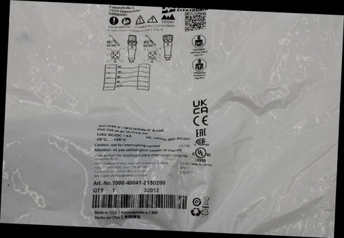 Cable- M12 (M-F) 5w Grey 2m - 100504570