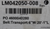 LM042050-008 
 fives 
 LM042050-008 
 PO 4600040280 
 Belt:Transport:6"W:20'-1"L 
 Louisville KY 
 11/23/202