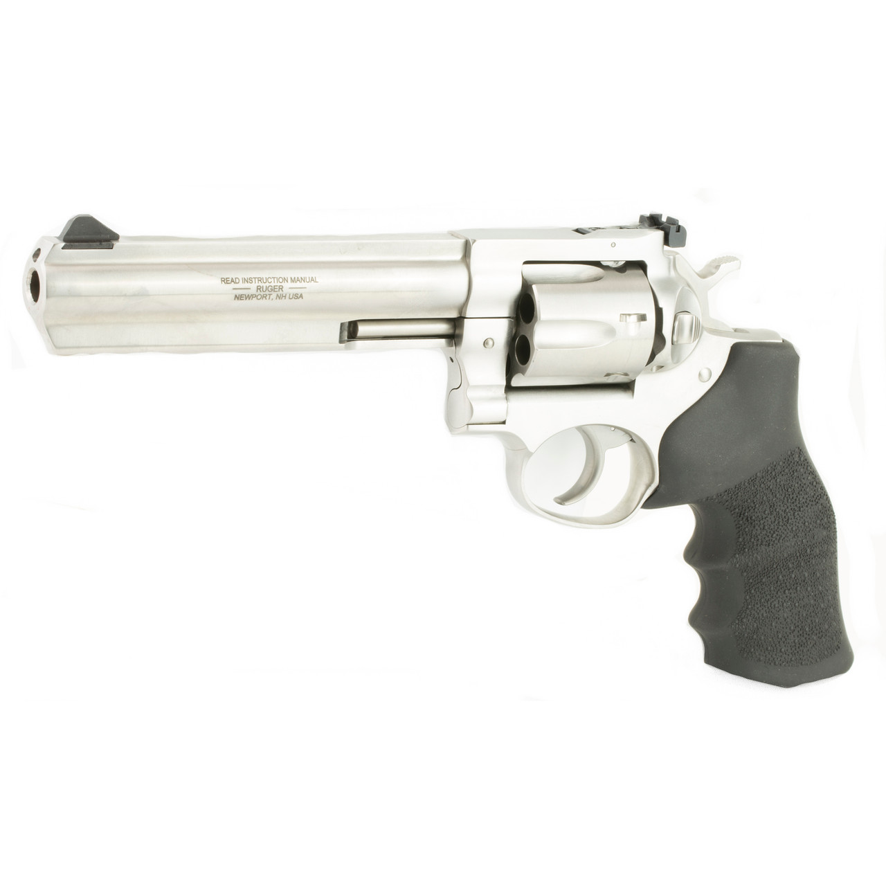 Ruger GP100 357mag 6" Stainless Hogue Monogrip 01707-img-1