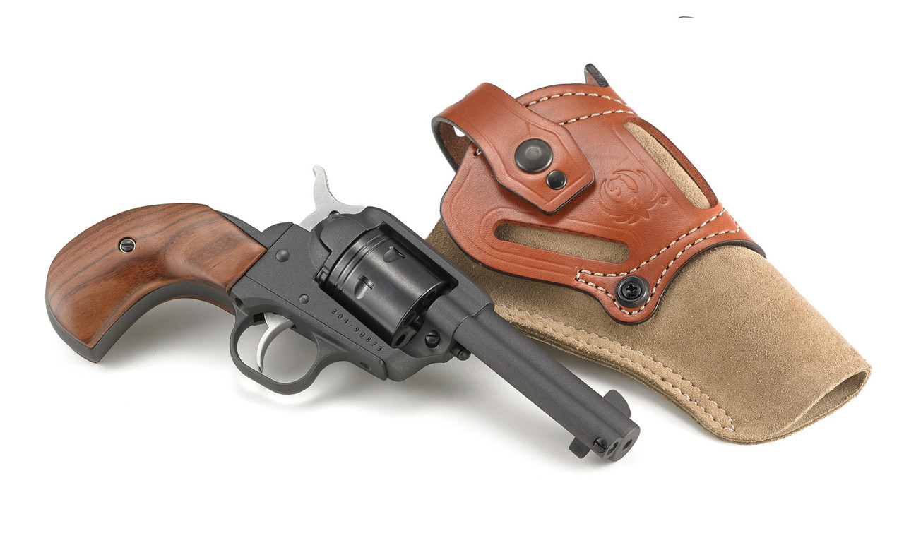 Ruger Wrangler 22lr 3.75" Cobalt Wood 6rd TALO Holster 02030-img-1