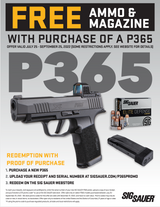 Sig Sauer P365 Rebate