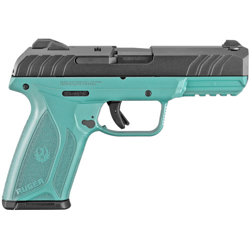 Ruger Security 9 Black/Turquoise 9mm 15rd - 3821-RUG