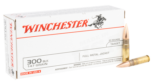 Winchester USA 300blk 147gr FMJ 20rd USA300B147