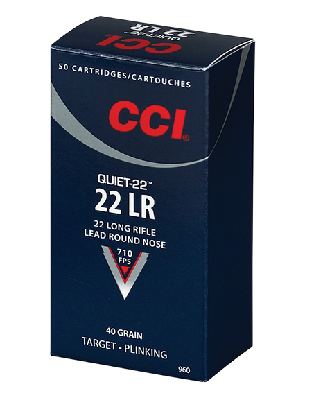 CCI Ammo 22LR QUIET 40GR LRN 960