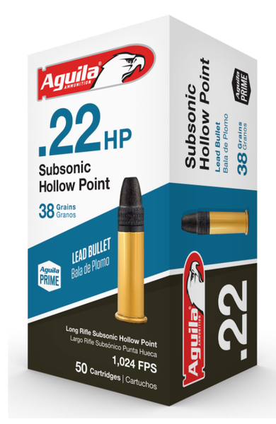 Aguila 22lr Subsonic 38gr HP 50rd 1B220268