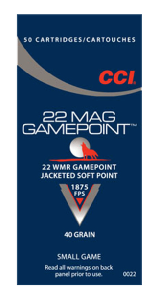 CCI 22wmr GamePoint 40rg JSP 50rd 0022