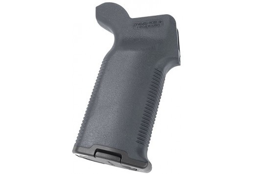 MAGPUL GRIP MOE-K2 PLUS GREY W/RUBBER OVERMOLDING - MAG532GRY