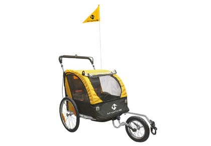 Remolque M-WAVE Stalwart Kid 3in1 niños/equipaje/footing