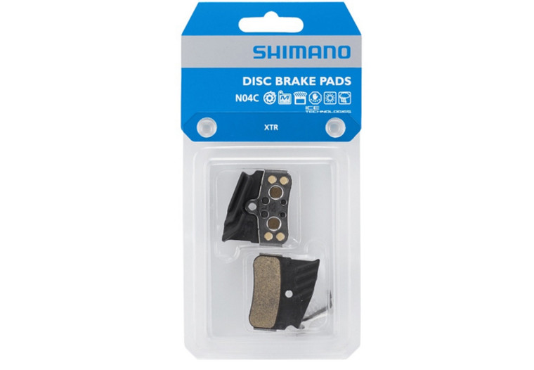 Pastillas Shimano XTR Metalica N04C-MF con aleta