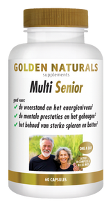 Golden Naturals Multi Senior supplementen flesje met 60 capsules voor senioren