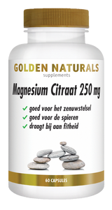 CONF-GN-053 - Golden Naturals Magnesium Citraat 250 mg 