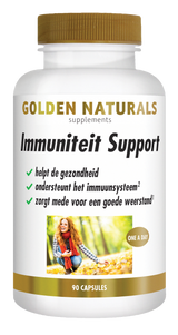 Golden Naturals Immuniteit Support supplementen flesje met 90 capsules