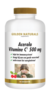 GN-386 - Golden Naturals Acerola Vitamine C 500 mg 