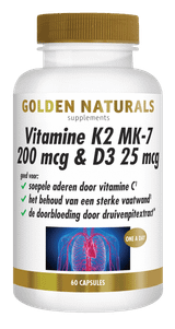 CONF-GN-005 - Golden Naturals Vitamine K2 MK-7 200 mcg & D3 25 mcg 