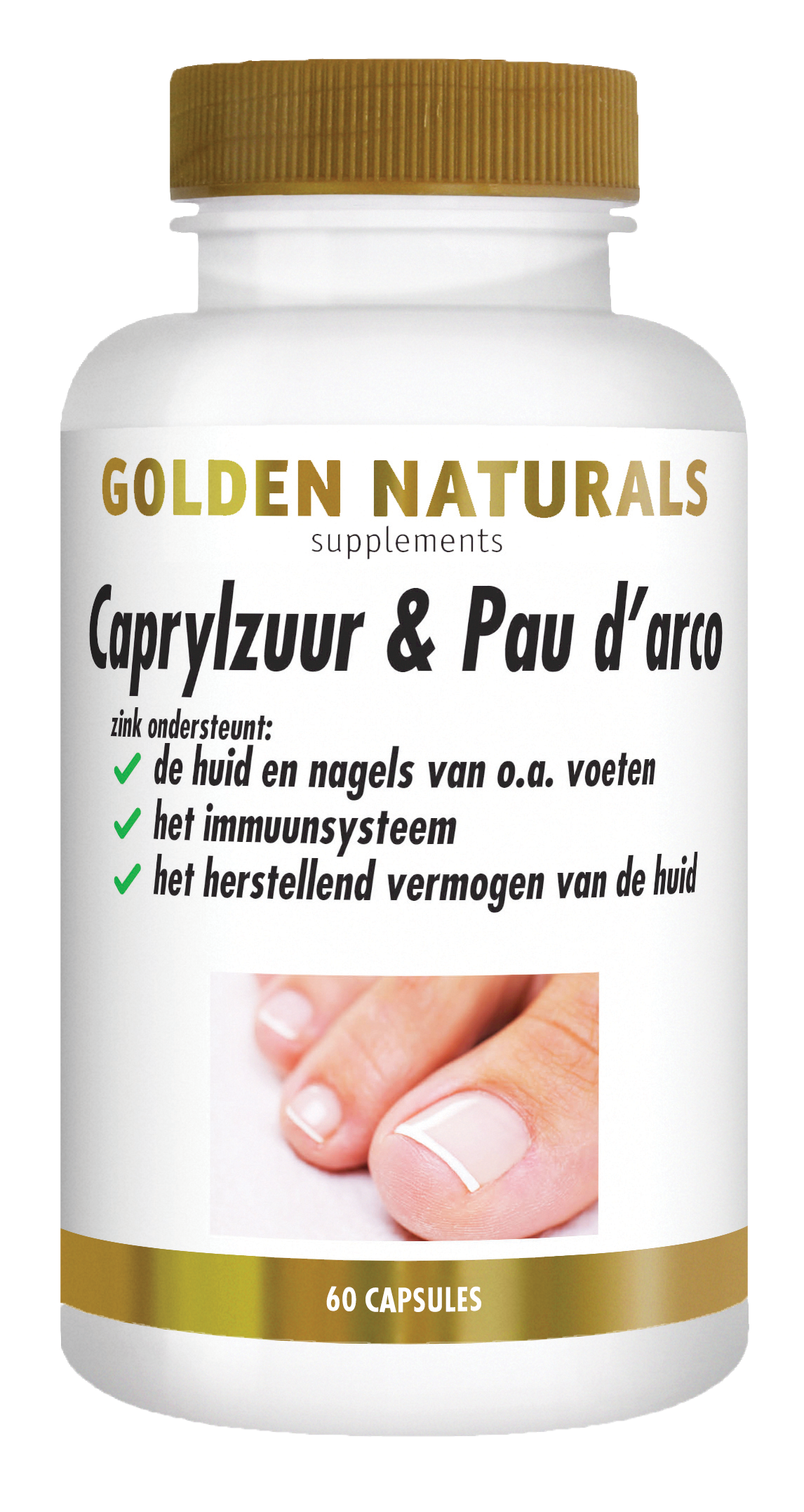 Buy Caprylic acid & Pau d'arco with probiotics | Golden Naturals