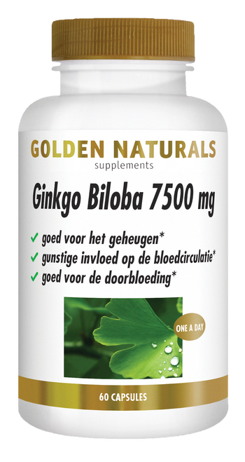 GN-122 - Golden Naturals Ginkgo Biloba 7500 mg 