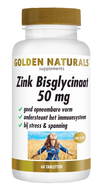GN-393 - Golden Naturals Zink Bisglycinaat 50 mg