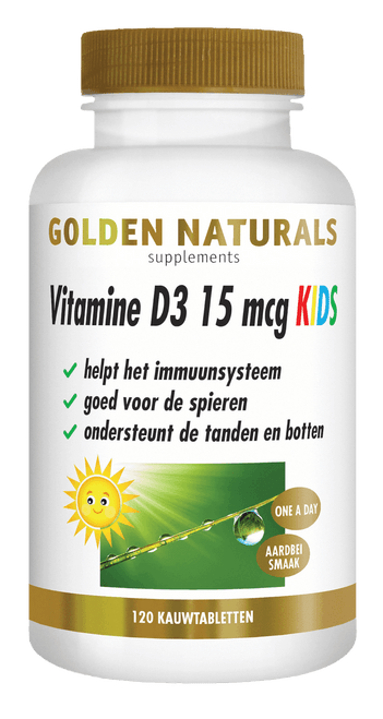 GN-535 - Golden Naturals Vitamine D3 15 mcg KIDS