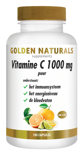 GN-543 - Golden Naturals Vitamine C 1000 mg puur 