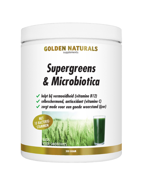 GN-584 - Golden Naturals Supergreens & Probiotica 