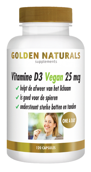 GN-652 - Golden Naturals Vitamine D3 Vegan 25 mcg 