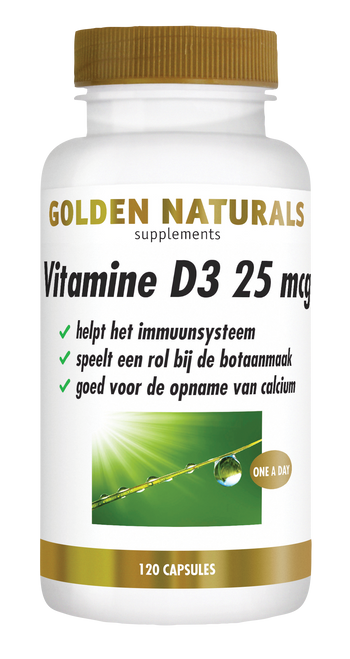 CONF-GN-007 - Golden Naturals Vitamine D3 25 mcg  