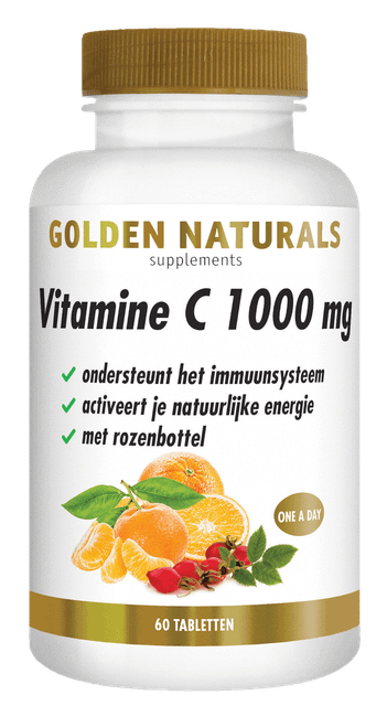 CONF-GN-008 - Golden Naturals Vitamine C 1000 mg met rozenbottel 