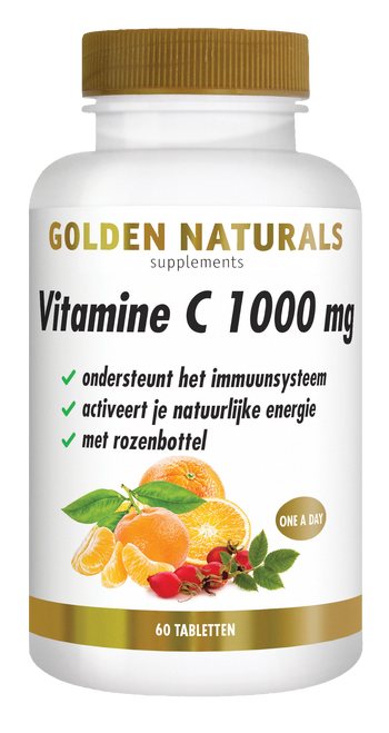 CONF-GN-008 - Golden Naturals Vitamine C 1000 mg met rozenbottel 