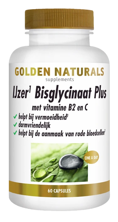 CONF-GN-062 - Golden Naturals IJzer Bisglycinaat Plus 