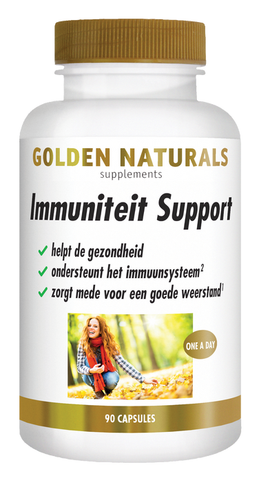 Golden Naturals Immuniteit Support supplementen flesje met 90 capsules