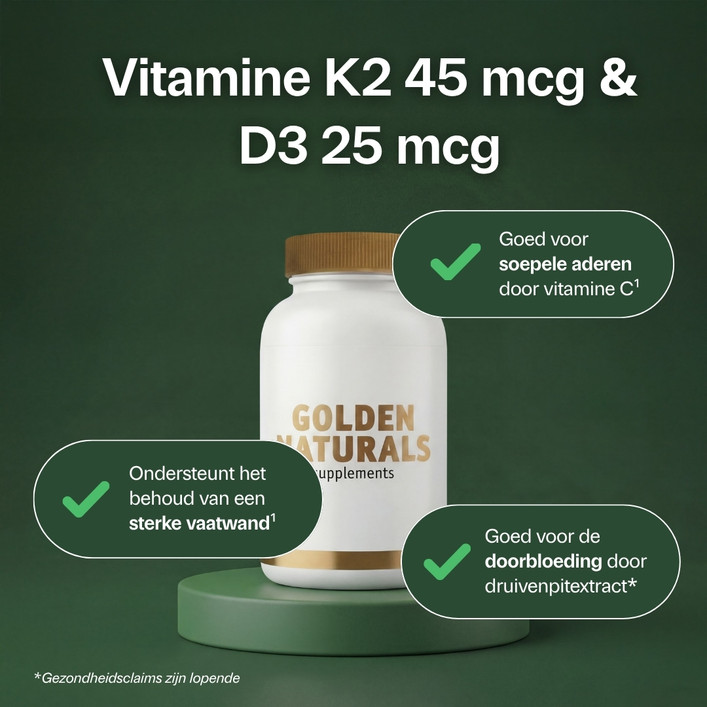 Vitamine K2 45 mcg & D3 25 mcg