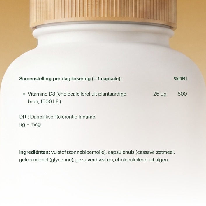 Vitamine D3 Vegan 25 mcg