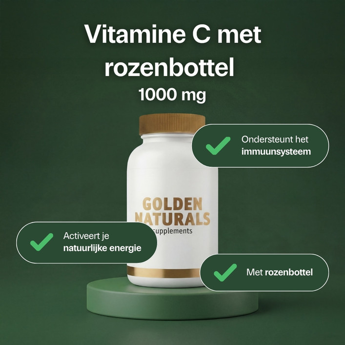 Vitamine C 1000 mg met rozenbottel