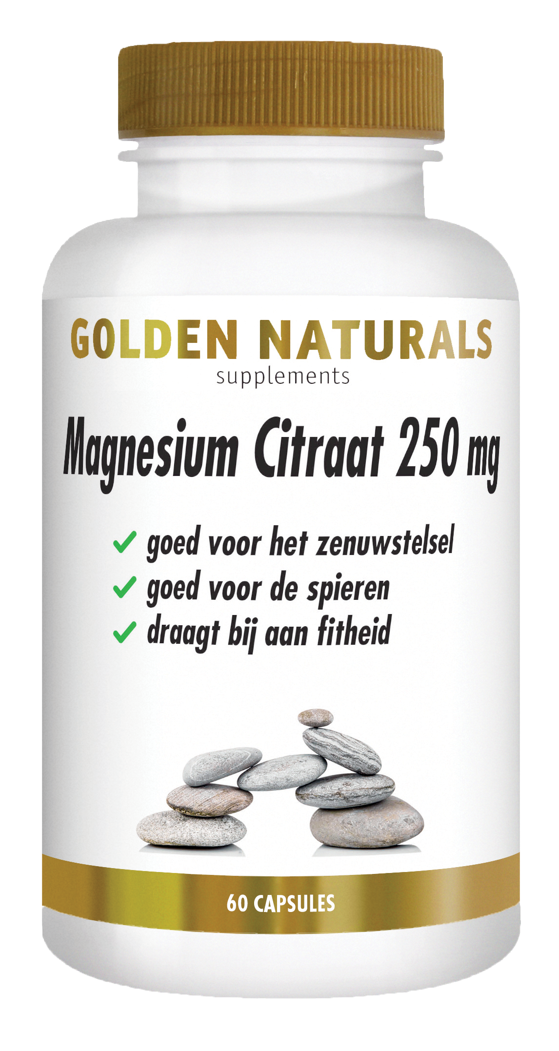 CONF-GN-053 - Golden Naturals Magnesium Citraat 250 mg 