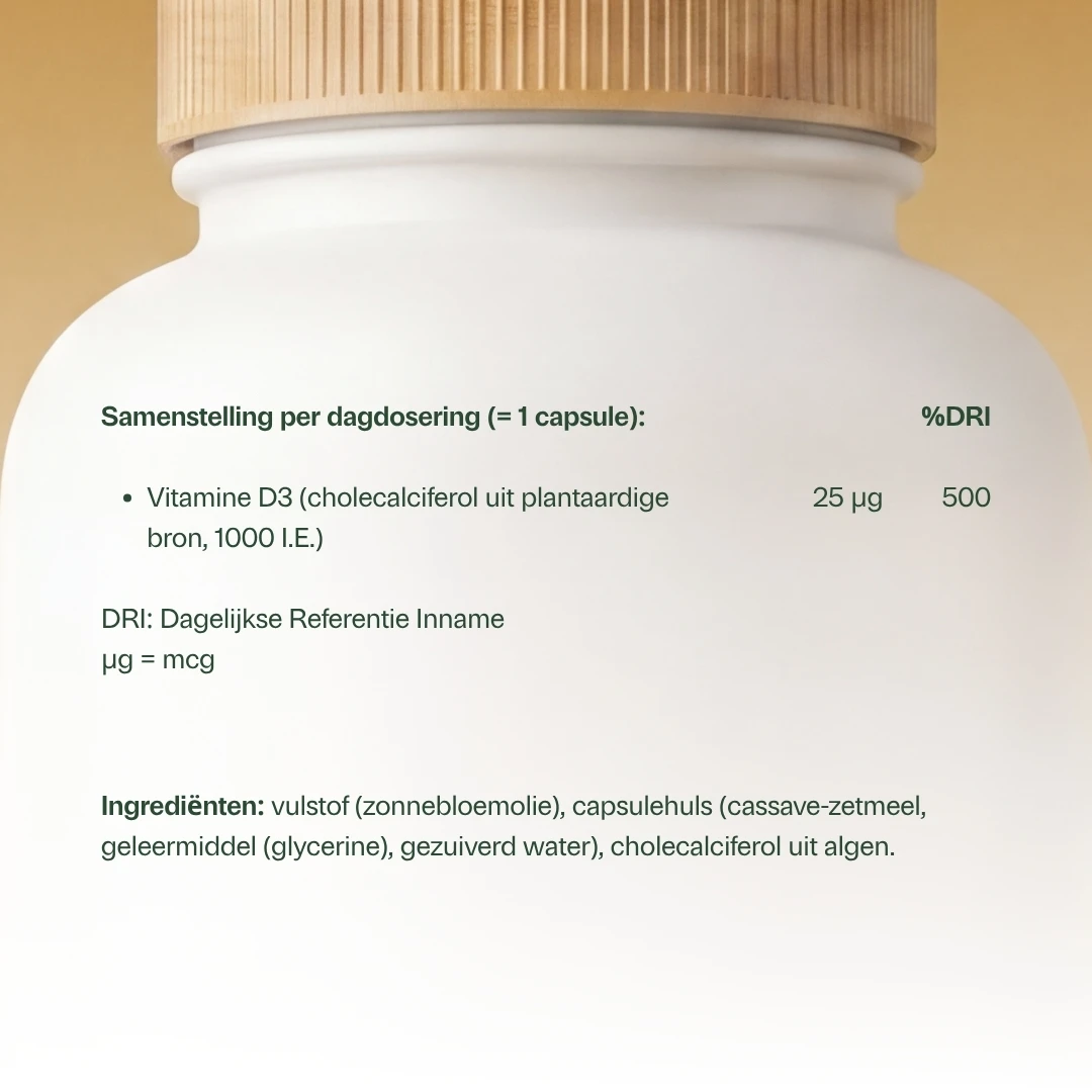 Vitamine D3 Vegan 25 mcg