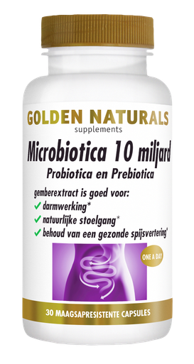 Golden Naturals Microbiotica 10 miljard verpakking