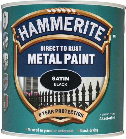 Black Hammerite, Satin Smooth Finish  - 250 ml